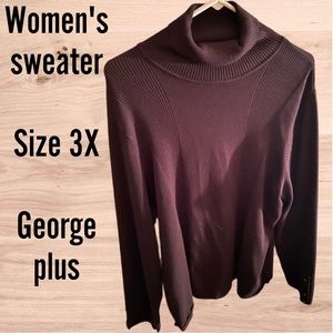 🆓 with purchase ..Women’s 3X black turtleneck sweater